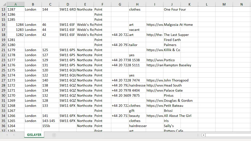 Export Attribute Table